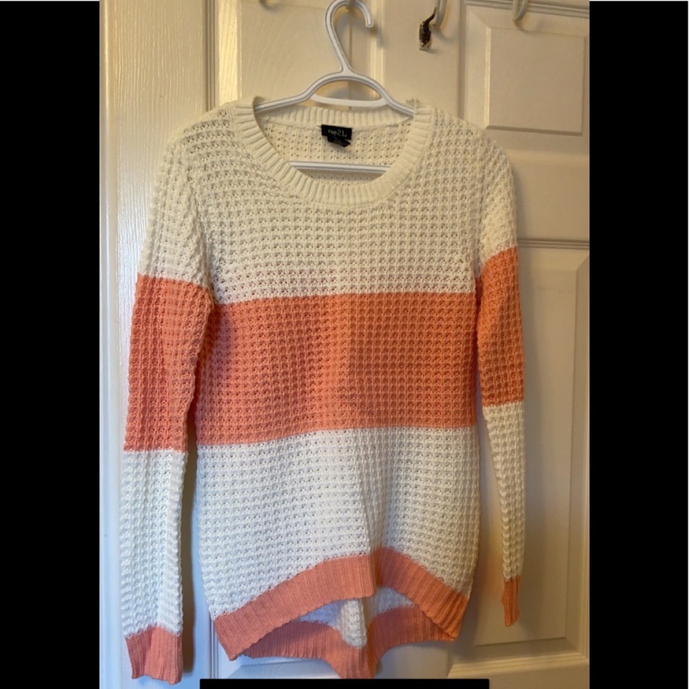 Pink & White Knitted Sweater